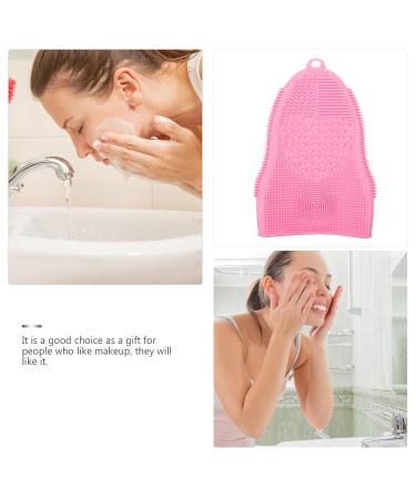 Makeup Brush Cleaning Pad | Beauty Tool Cleaner | 19x13cm Pink | Effortless Brush Care & Maintenance - Buy Online on GoSupps.com