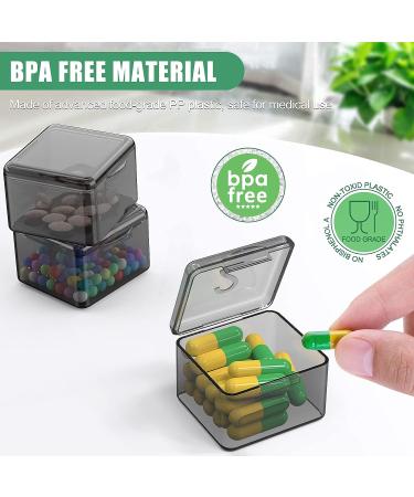DOHIMGIO 30-Pack Stackable Plastic Organizer Containers with Lids- Beads, Glitter, Slime, Paint & Seed Storage - Black - Buy Online on GoSupps.com