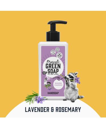 Marcel's Green Soap Lavender & Rosemary Hand Soap 500ml Dispenser - Eco-Friendly, Vegan, Biodegradable - Buy Online on GoSupps.com
