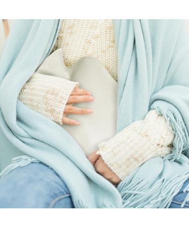 2.0L Portable Hot Water Bottle with Closure | PVC Warm Bag for Menstrual Relief & Compress | Gray Fabric Cover - Buy Online on GoSupps.com