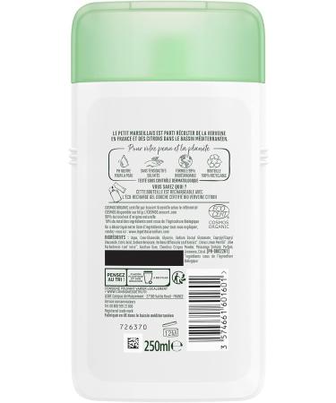 Le Petit Marseillais Energizing Shower Gel Vervain Lemon Organic 250ml - Buy Online on GoSupps.com