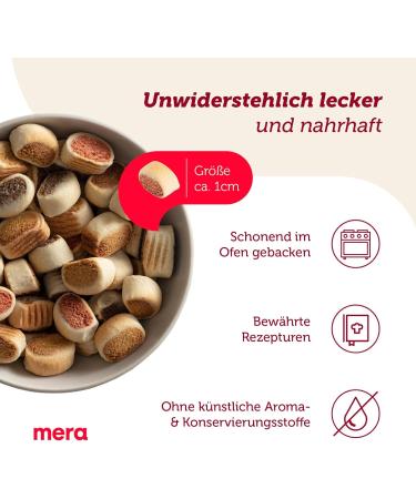 Mera Bakery Snacky Mix - Natural Dog Treats HundeLeckerli for Training & Snacking Gently Baked Biscuits 1kg (2 Pack) - Healthy Dog Snacks - Buy Online on GoSupps.com