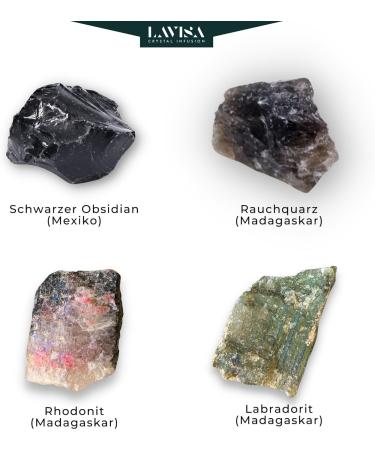 Buy Lavisa Premium Healing Stones & Gemstones Set | 100% Natural Crystals for Decor & Water Treatment | Gem Water Basics - Buy Online on GoSupps.com