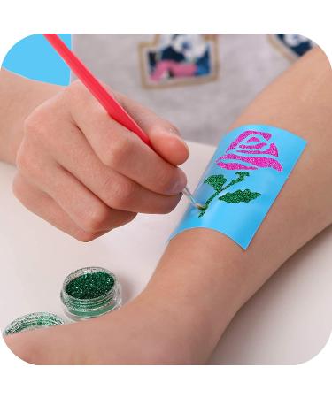 Original Stationery Glitter Tattoo Studio - Sparkly & Colorful Temporary Tattoos for Kids | Fabulous Toys for Girls - Perfect Birthday Gift Idea - Buy Online on GoSupps.com