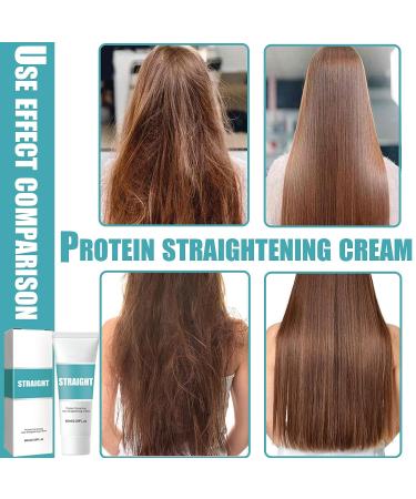 Keratin Protein Hair Treatment Straightening Cream - Repairs Frizz, Split Ends - Buy Online on GoSupps.com