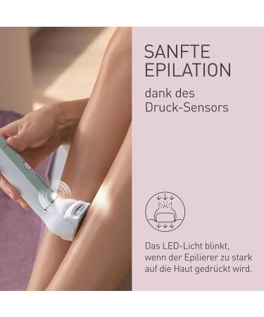 Panasonic ES-EY70-G503 4-in-1 Wet/Dry Epilator | Dual Disc 60 Tweezers 90 Swiveling Head LED Light Wireless Hair Remover & Foot Care Tool - Buy Online on GoSupps.com