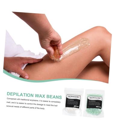 Hapinary Wax Bean Set for Hair Removal | Hard Wax Pearl Kit for Nose & Body | Cera Para Landfill - 17.5x10.8cm - Buy Online on GoSupps.com