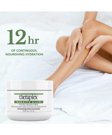 Theraplex Skin Barrier Balm - Moisturizer for Dry Sensitive Skin - Paraben-Free Noncomedogenic Hypoallergenic - 6 Oz - Dermatologist Recommended - Buy Online on GoSupps.com