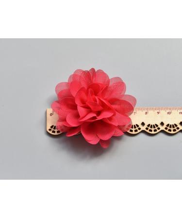 PrettyBoutique Girls Kids Women Chiffon Flower Hair Clip Alligator Clip Party Wedding (7cm Teal) - Buy Online on GoSupps.com
