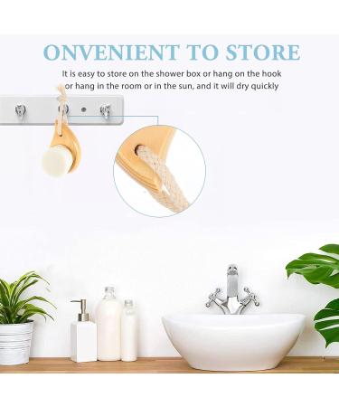 Lurrose face brush cleansing facial brush silcone body scrubbers pore scrubber makeup removal brush nose scrubber tool blackhead removing brush skin care brush pores wooden Cleansing brush - Buy Online on GoSupps.com