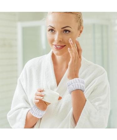 Cabilock Lot de 2 Bracelets de Lavage du Visage en Flanelle Grise Bracelets Absorbants pour Spa lastiques Souples pour Poignet Protection Anti- claboussures pour Soins Peau Accessoire - Buy Online on GoSupps.com