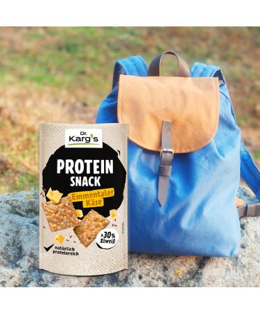 Dr. Karg s Emmental Cheese Protein Snack - Crispy Vegetarian 30%+ Protein & Low Carb 14x85g - Healthy Snack Option - Buy Online on GoSupps.com