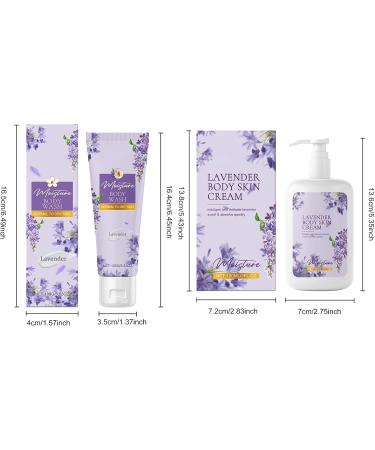  Nurvidis Lavender and lavender shower gel and body lotion relaxing lavender shower gel moisturizing body lotion gentle and hydrating for the skin - Buy Online on GoSupps.com