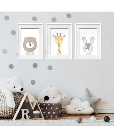 Marveligts 6 Set DIN A4 Posters | Children s Room Wall Art | Baby Room Decor | Grey Posters for Young Girls (Unframed) - A4 Size 21x29.7cm - Buy Online on GoSupps.com