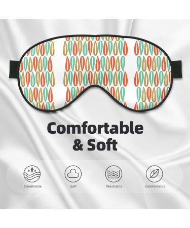 Mid-Century Modern Sleep Mask | Adjustable Soft Blindfold for Deep Sleep Relaxation & Travel - Buy Online on GoSupps.com