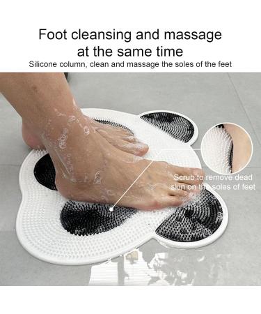 Foot Scrubber Shower Foot Scrubber Mat Non Slip Shower Foot Scrubber Suction Cup Design Shower Foot Scrubber Mat and Foot Massager Anti Skid Mat Foot Cleaner for Shower Cleaning Relaxing and Massage - Buy Online on GoSupps.com