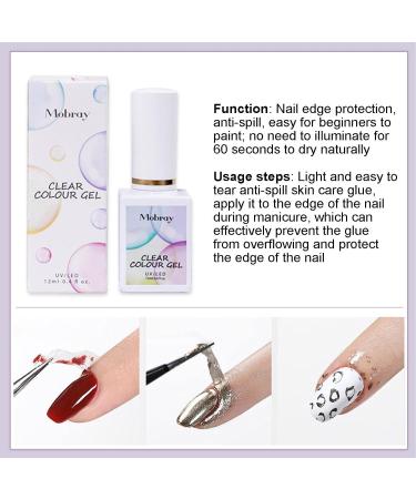 Buy Lingjiong 2-Piece Liquid Latex Nails Peel Off Tape - 12ml Nail Polish Barrier & Cuticle Guard for Nail Art Skin Protector for Perfect Manicure - Buy Online on GoSupps.com