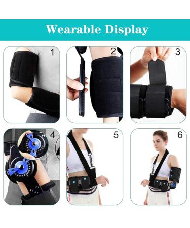 SFKLYU Adjustable Hinged Elbow Brace for Postoperative Recovery | Arm Splint for Ligament & Tendon Support - Left Arm - Buy Online on GoSupps.com
