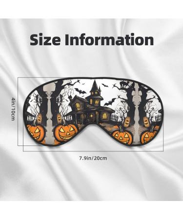 Happy Halloween Vector Soft Sleep Eye Mask | Breathable Female Eye Patch for Travel & Relaxation - Buy Online on GoSupps.com