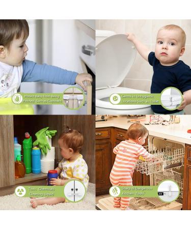 Hion Child Safety Cupboard Locks - 10 Piece Set | Easy Installation | Childproofing for Cabinets and Drawers - Buy Online on GoSupps.com