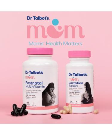 Dr. Talbot's Mom Probiotic Lactation Support Supplement - Herbal Blend of Fenugreek, Blessed Thistle, Milk Thistle, and More - 60 Capsules - Buy Online on GoSupps.com