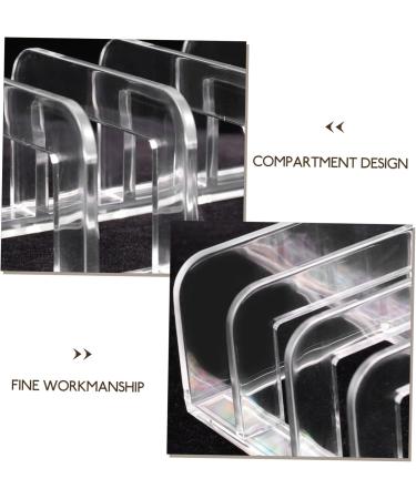 Housoutil Eye Shadow Storage Box Clear Cosmetic Case Makeup Stand Organizer Makeup Pallet Countertop Organizer - Buy Online on GoSupps.com