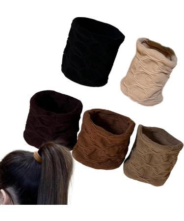 Cyhamse Hair Ties for Thick Hair | Hair Bands Wide Hairties - Hair Elastic Bands Rubber Bands Hair Accessories Seamless Elastics Ponytail Holders - Buy Online on GoSupps.com