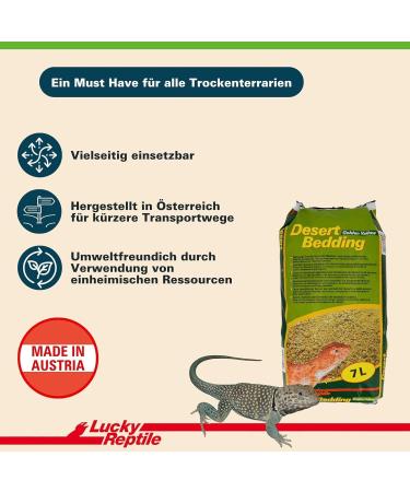 Buy Lucky Reptile Desert Bedding - Golden Yellow 7L | Ideal Substrate for Desert Terrariums | Diggable & Safe for Reptiles - Buy Online on GoSupps.com
