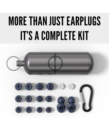 High Fidelity Ear Plugs for Sleeping & Concerts - Noise Reduction up to 30dB - Reusable Foam & Silicone Tips - Perfect for Airplanes Study & Work - 7 Sets Included - Buy Online on GoSupps.com