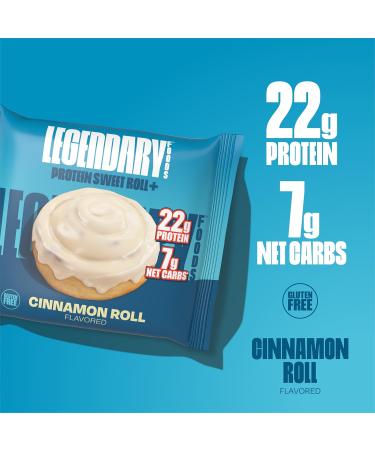 Legendary Foods Cinnamon Roll 22g Protein Bars Gluten-Free Low Carb Meal Option Sweet Zero Sugar Snack Keto-Friendly 10-Pack High Protein Pre- or Post-Workout Nutrition Bars Cinnamon Roll 10 - Buy Online on GoSupps.com