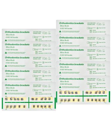 200 pcs Brackets for Braces Mini Roth 0.022 Slot 3-4-5 Hooks Metal - Buy Online on GoSupps.com