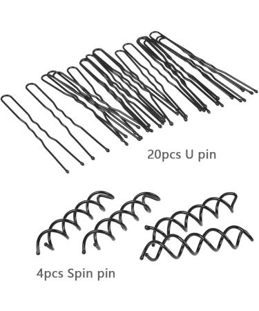 Timeset 29-Part Hair Styling Set - Chignon Bun Maker Hairpins & Elastic Bands for Effortless Hairstyles - Buy Online on GoSupps.com