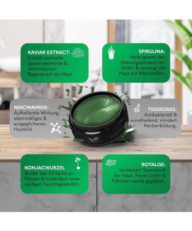 Korean Skincare by Saborando | Algae Eye Pads for Dark Circles & Wrinkles | Moisturizing Eye Mask with Collagen Hyaluron & Vitamin E - 60 Pairs - Buy Online on GoSupps.com