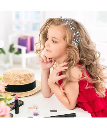 Crystal Bridal Hair Vine Bride Wedding Rhinestone Silver Bridal Hair Piece Crystal Headband Wedding Hair Pieces for Brides Silver Hair Accessories Hair Jewelry Wedding Headband for Women and Girls - Buy Online on GoSupps.com