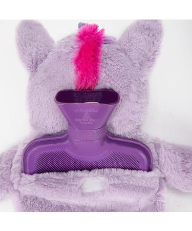 HomeTop Premium 2L Rubber Hot Water Bottle with Cute Unicorn Cover - Mauve Set - Buy Online on GoSupps.com