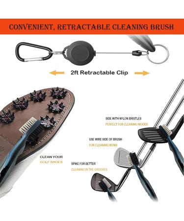 Golf Cleaning Kit - 16 in 1 Towel, Brush, Divot Repair Tool, Ball Alignment, Score Counter & More | Perfect Golf Gifts for Men or Women - Buy Online on GoSupps.com