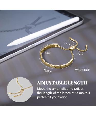 Luxury White Crystal Magnetic Hardship Bracelets for Women - Adjustable Stainless Steel with Gold Gift Box - Buy Online on GoSupps.com