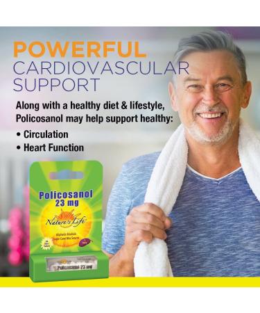 Nature's Life Policosanol 23 mg - 60 Tablets for Heart Health | Buy Now - Buy Online on GoSupps.com