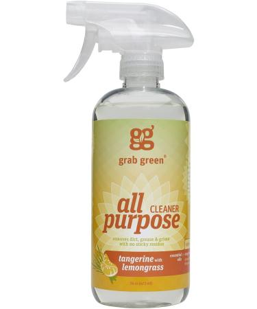 Grab Green All Purpose Cleaner - Tangerine & Lemongrass 16 oz (473 ml) | Eco-Friendly & Non-Toxic - Buy Online on GoSupps.com