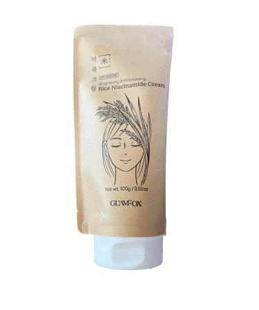 GLAMFOX Brightening & Moisturizing Rice Niacinamide Cream 100g