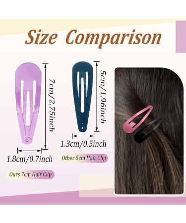 80 Pcs 2.7'' Big Hair Barrettes for Women - Multicolored Snap Hair Clips Set for Girls & Teens - Large Metal Hair Accessories, No Slip Hair Pins - Buy Online on GoSupps.com