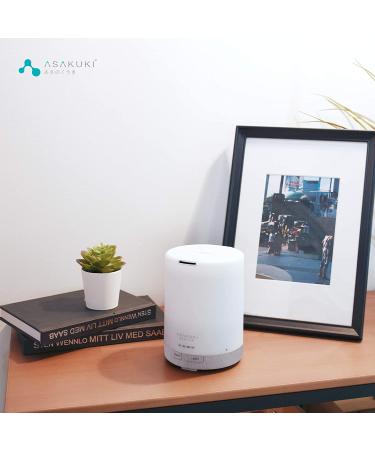 ASAKUKI 300ML Essential Oil Diffuser - Quiet 5-in-1 Premium Humidifier with LED Color Changing Lights - Natural Home Fragrance Aroma Diffuser in White - Buy Online on GoSupps.com