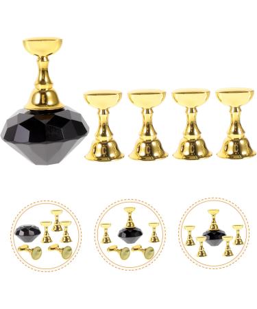 Housoutil 1 Set Manicure Practice Base Practice Nail Stand Nail Tip Stand Base Manicure Training Holder Nail Art Tip Holder Nail Stand Display Resin False Nails Compression 4.50X3.00X3.00CM Black - Buy Online on GoSupps.com