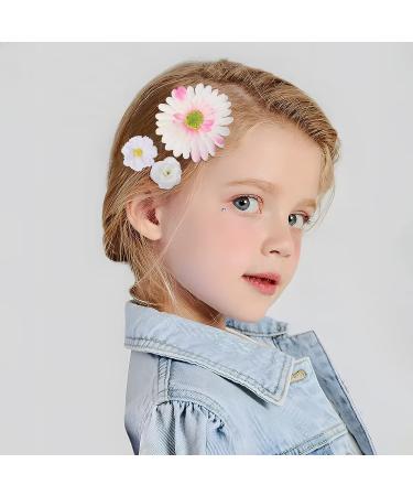 24pcs Pink Flower Hair Clips for Women & Girls - Non-Slip Rose Hair Barrettes for Bride & Kids + 30pcs Duck Billed Hair Clips - Buy Online on GoSupps.com