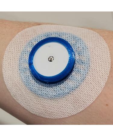 Blue Sensor Cover for Freestyle Libre 1 & 2 Transmitter - Guard Shield with Adhesive Overlay Case - Buy Online on GoSupps.com