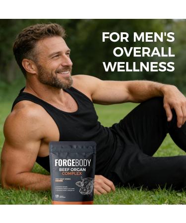 MORANDEE Forgebody Beef Organ Complex Supplement for Men 120 Capsules Grass Fed Beef Liver Capsules Immune Support Gluten Free Non-GMO (1) - Buy Online on GoSupps.com