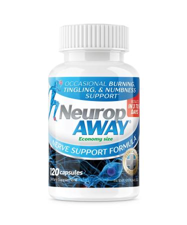 NeuropAWAY Nerve Support Supplement R-Alpha Lipoic Acid to Help Provide Nerve Relief and Health in as Little as 5 Days Acetyl-L-Carnitine Taruine Vitamin B12 L-Citrulline 120 Capsules 120 Count (Pack of 1)