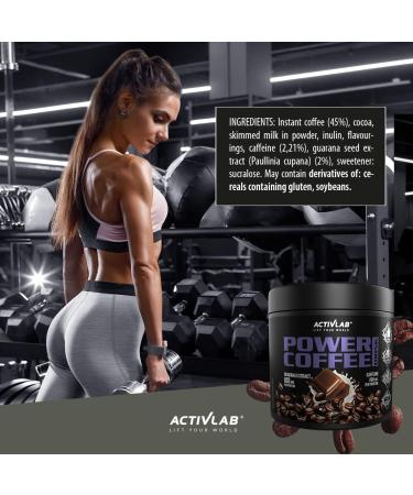 Activlab POWER COFFEE DRINK 150g - nergie intensive dans votre tasse | Boisson au caf aromatis e au chocolat avec ajout de caf ine et de guarana - Buy Online on GoSupps.com