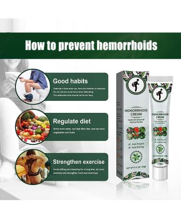 Hemorrhoids Cream - Hemorrhoid & Fissure Relief Cream Natural Hemorrhoids Treatment Cream Hemorrhoids Treatment Removal Cream Fast Acting Relief from External Itching and Burning (1 Pcs) - Buy Online on GoSupps.com