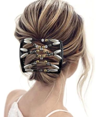 2 Pieces Steckkamm Haarkamm zum Stecken mit Perlen Haark mme zum Stecken Haarspange Perlen Kann f r Hochsteckfrisuren verwendet werden - Buy Online on GoSupps.com
